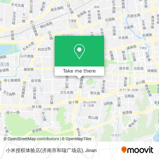小米授权体验店(济南市和瑞广场店) map