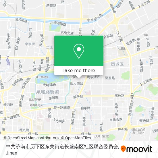 中共济南市历下区东关街道长盛南区社区联合委员会 map