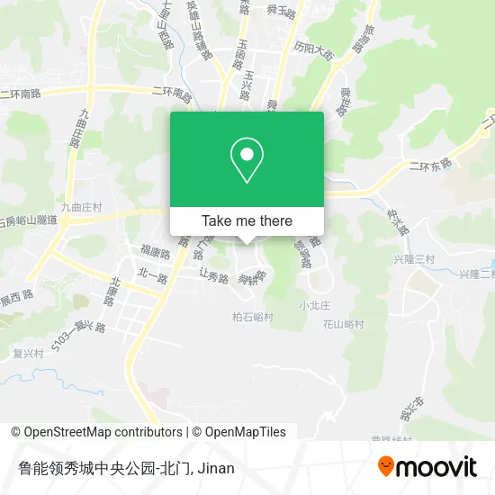 鲁能领秀城中央公园-北门 map