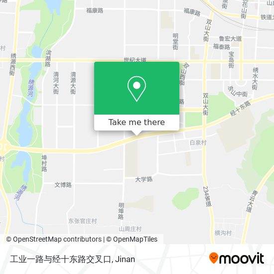 工业一路与经十东路交叉口 map