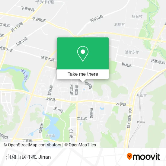 润和山居-1栋 map