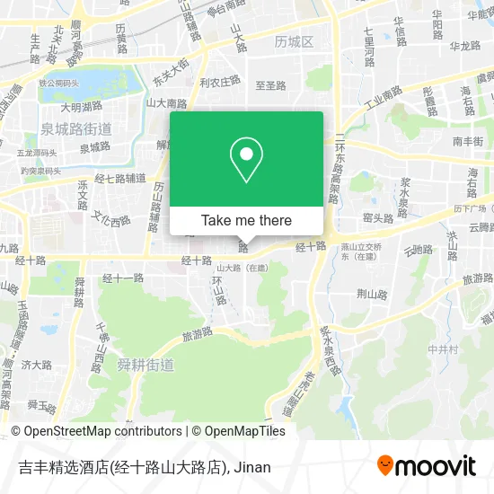 吉丰精选酒店(经十路山大路店) map
