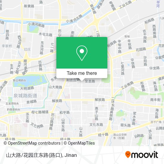 山大路/花园庄东路(路口) map