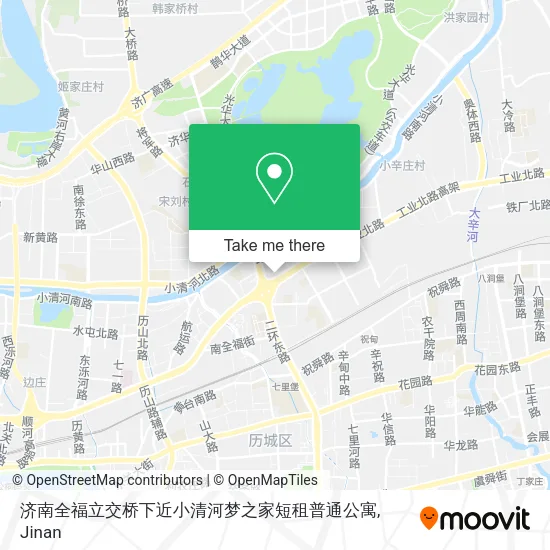 济南全福立交桥下近小清河梦之家短租普通公寓 map
