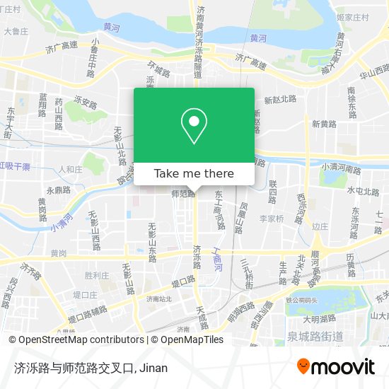 济泺路与师范路交叉口 map