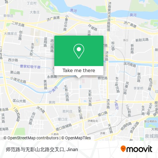 师范路与无影山北路交叉口 map