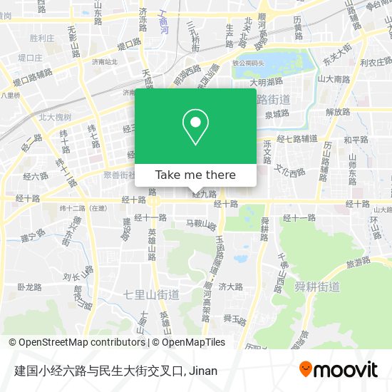 建国小经六路与民生大街交叉口 map