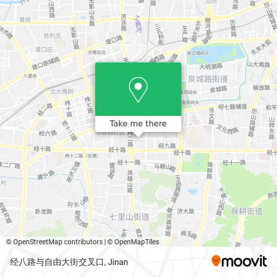 经八路与自由大街交叉口 map