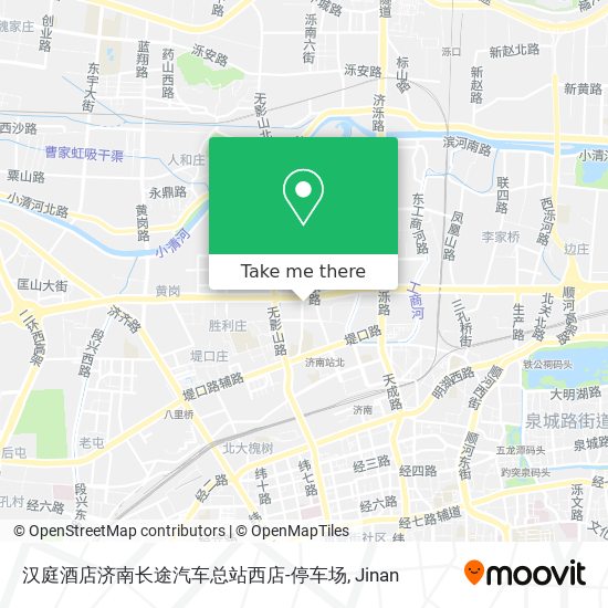 汉庭酒店济南长途汽车总站西店-停车场 map