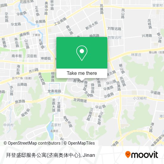拜登盛邸服务公寓(济南奥体中心) map