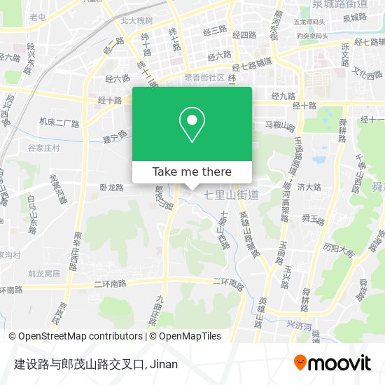 建设路与郎茂山路交叉口 map