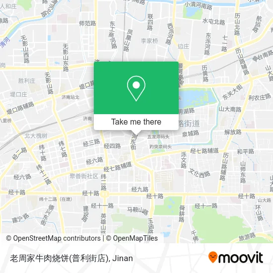 老周家牛肉烧饼(普利街店) map