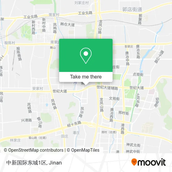 中新国际东城1区 map