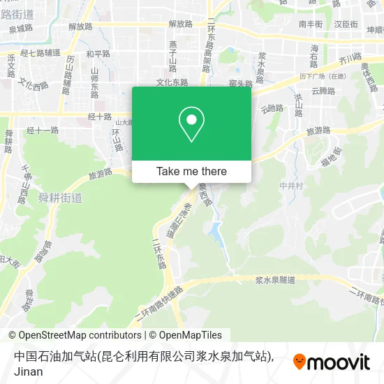 中国石油加气站(昆仑利用有限公司浆水泉加气站) map