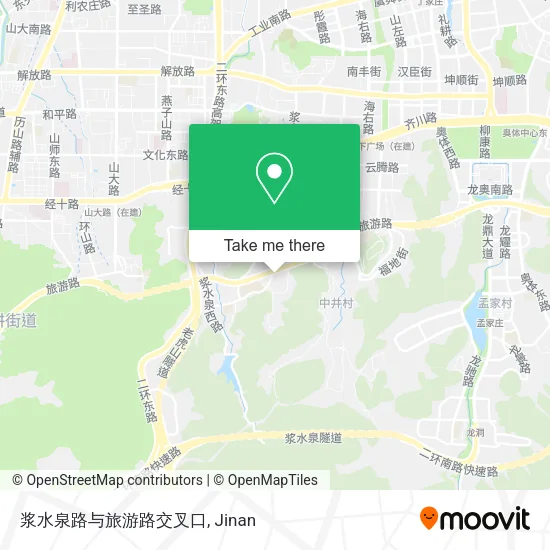 浆水泉路与旅游路交叉口 map