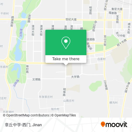 章丘中学-西门 map
