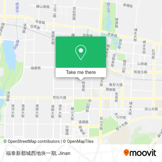 福泰新都城西地块一期 map