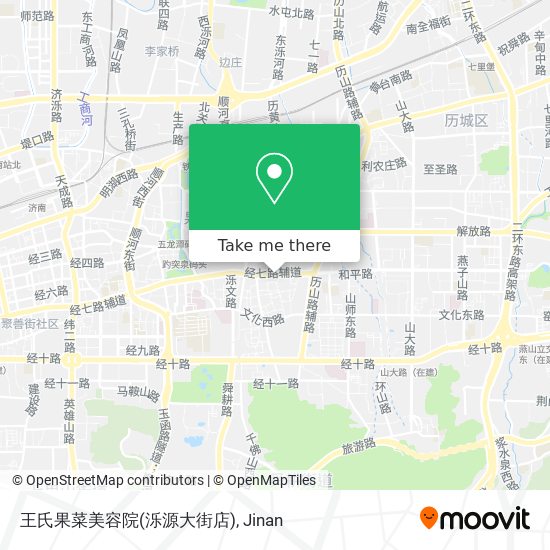 王氏果菜美容院(泺源大街店) map