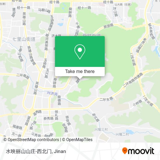水映丽山山庄-西北门 map