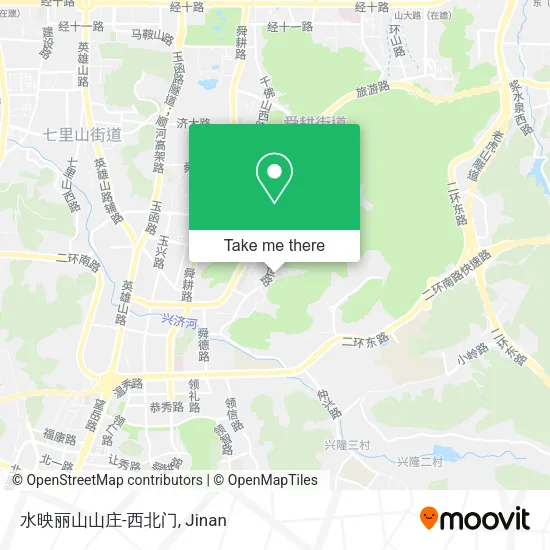水映丽山山庄-西北门 map