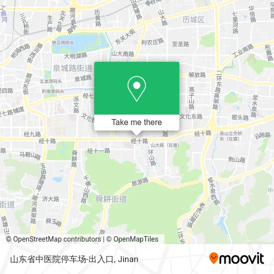山东省中医院停车场-出入口 map
