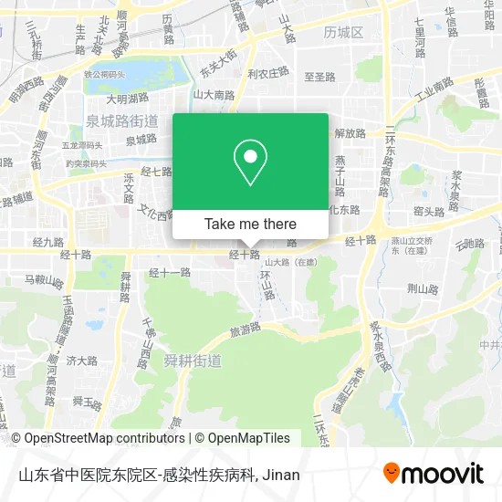 山东省中医院东院区-感染性疾病科 map