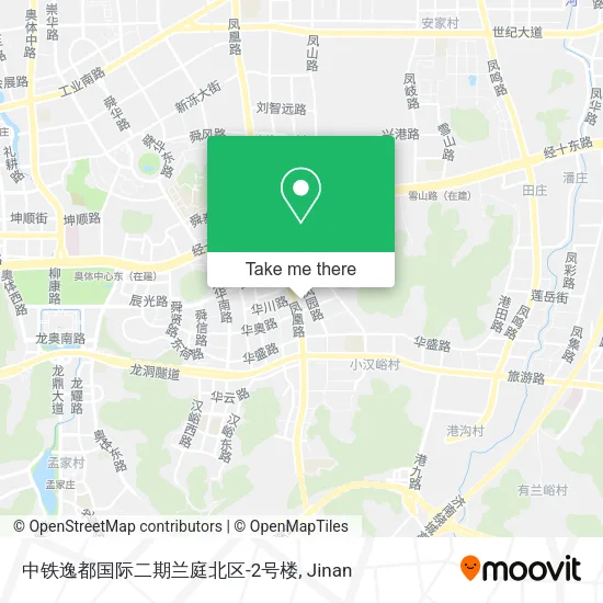 中铁逸都国际二期兰庭北区-2号楼 map