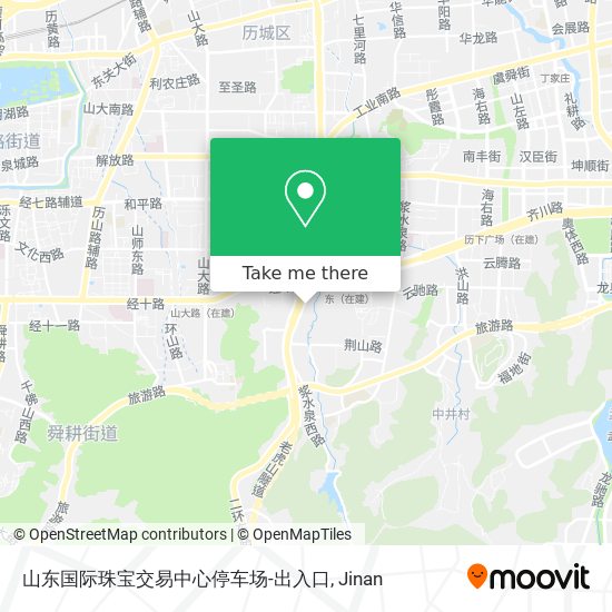 山东国际珠宝交易中心停车场-出入口 map