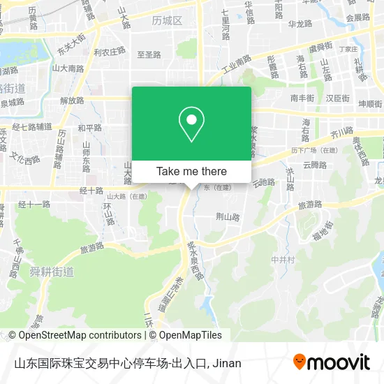山东国际珠宝交易中心停车场-出入口 map