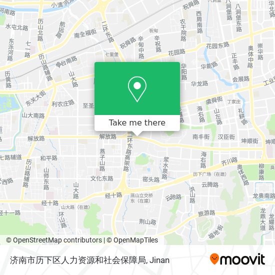 济南市历下区人力资源和社会保障局 map