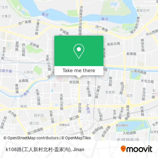 k108路(工人新村北村-盖家沟) map