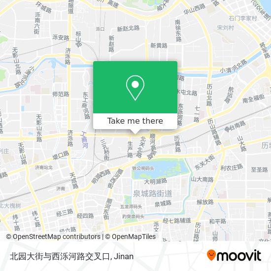 北园大街与西泺河路交叉口 map