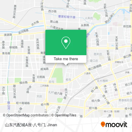 山东汽配城A座-八号门 map