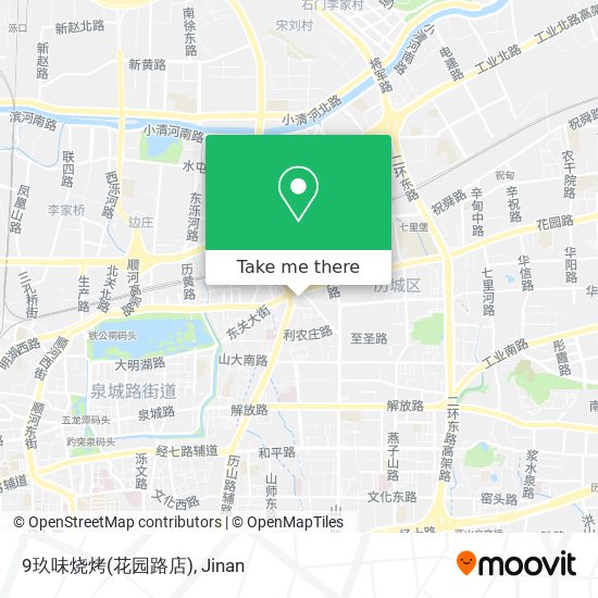 9玖味烧烤(花园路店) map