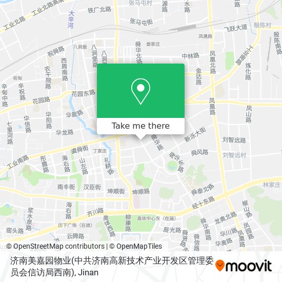 济南美嘉园物业(中共济南高新技术产业开发区管理委员会信访局西南) map