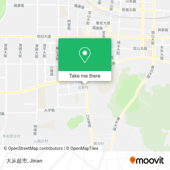大从超市 map