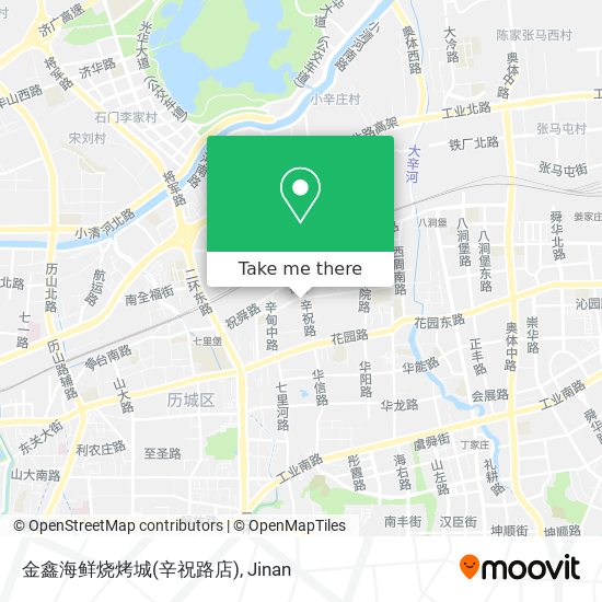 金鑫海鲜烧烤城(辛祝路店) map