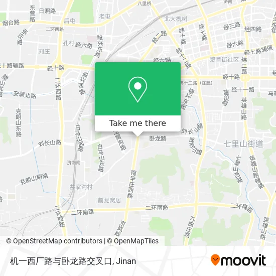 机一西厂路与卧龙路交叉口 map
