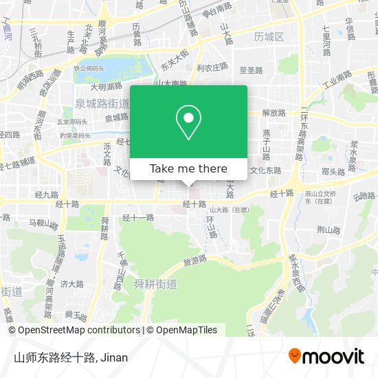 山师东路经十路 map