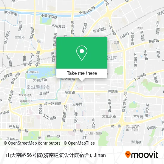 山大南路56号院(济南建筑设计院宿舍) map
