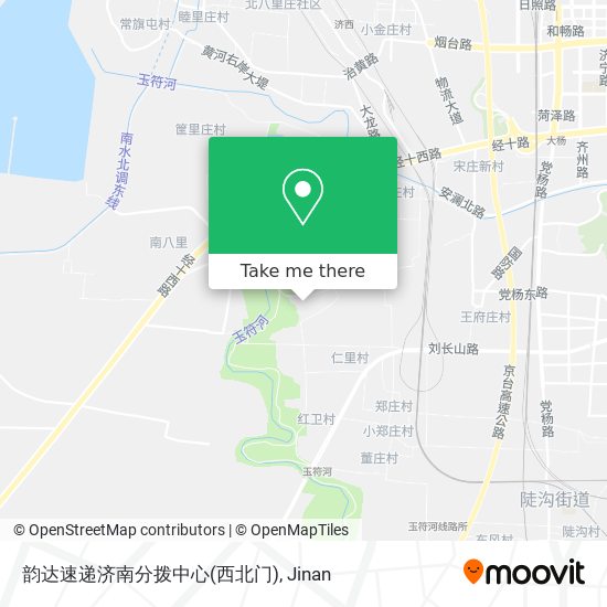 韵达速递济南分拨中心(西北门) map