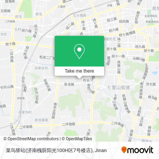 菜鸟驿站(济南槐荫阳光100H区7号楼店) map
