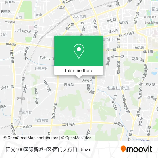 阳光100国际新城H区-西门人行门 map