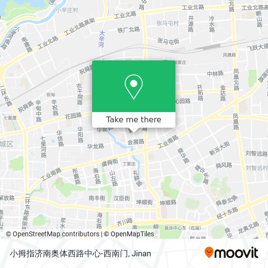 小拇指济南奥体西路中心-西南门 map