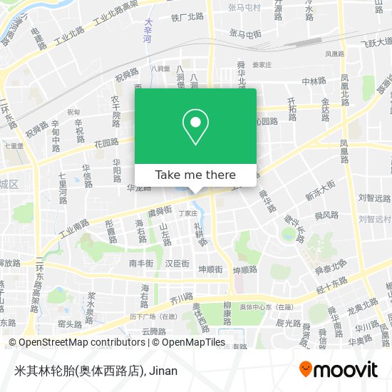 米其林轮胎(奥体西路店) map