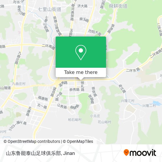 山东鲁能泰山足球俱乐部 map