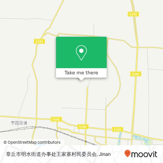 章丘市明水街道办事处王家寨村民委员会 map