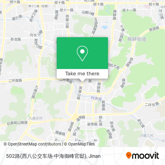 502路(西八公交车场-中海御峰官邸) map