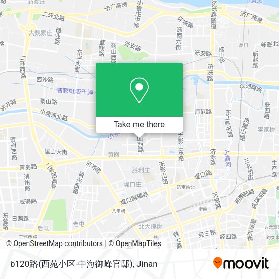b120路(西苑小区-中海御峰官邸) map