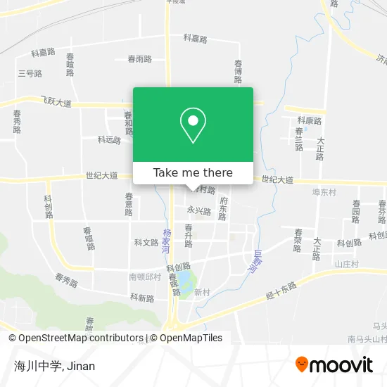 海川中学 map